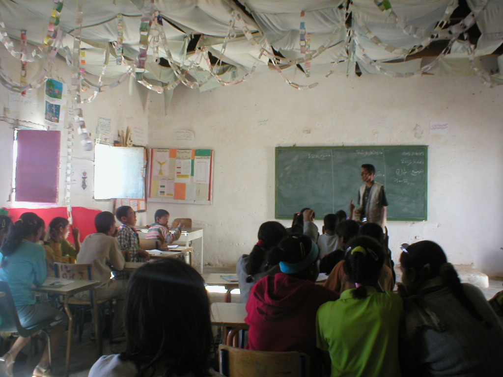 Clase en el Sáhara