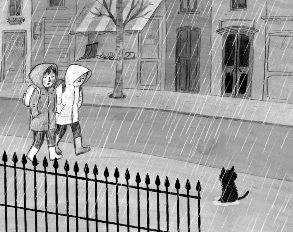 Ilustración Tres Historias con Gato 4