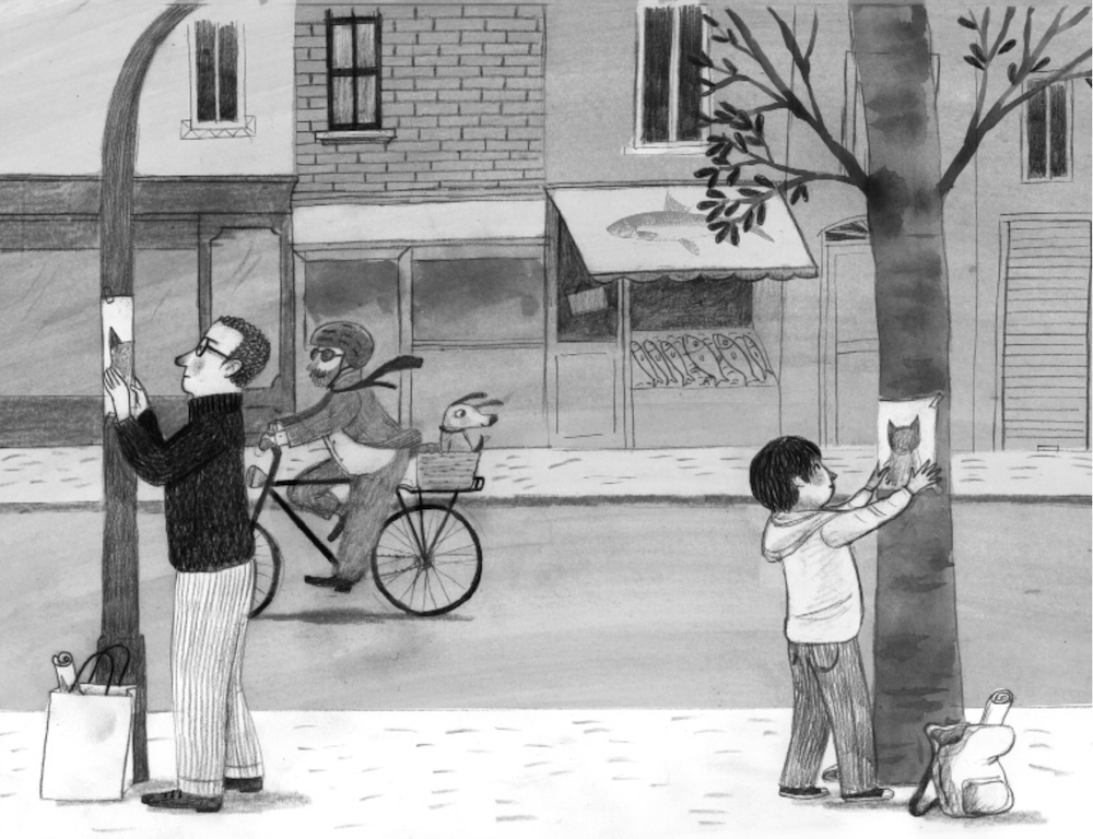 Ilustración Tres Historias con Gato 5