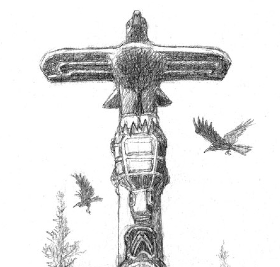 Ilustración Caballos en la Nieve 9