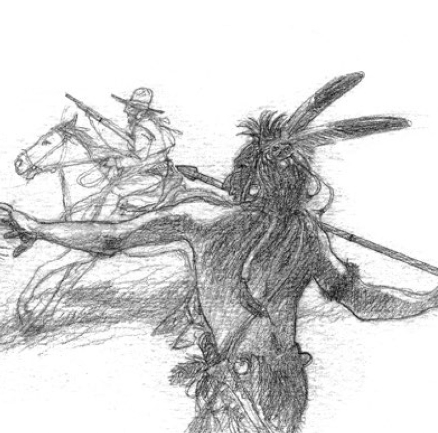 Ilustración Caballos en la Nieve 10