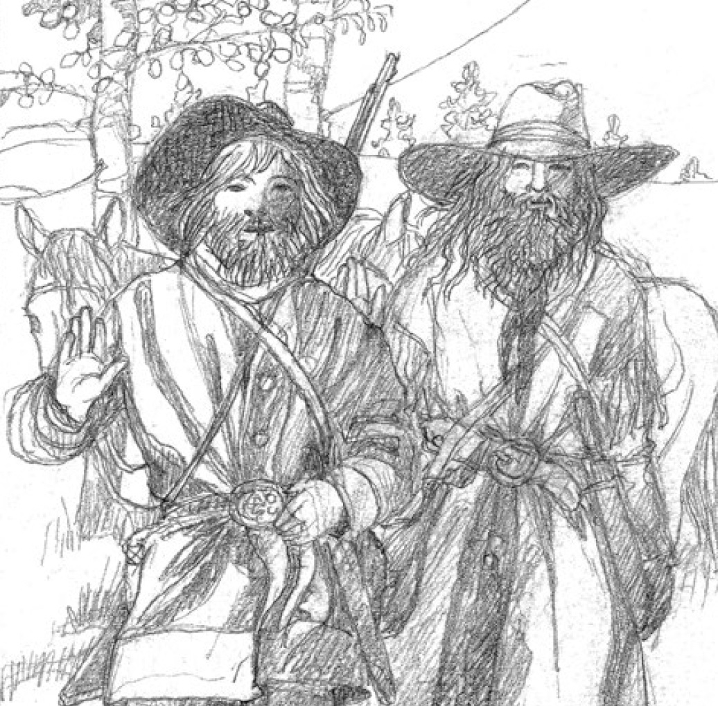 Ilustración Caballos en la Nieve 14